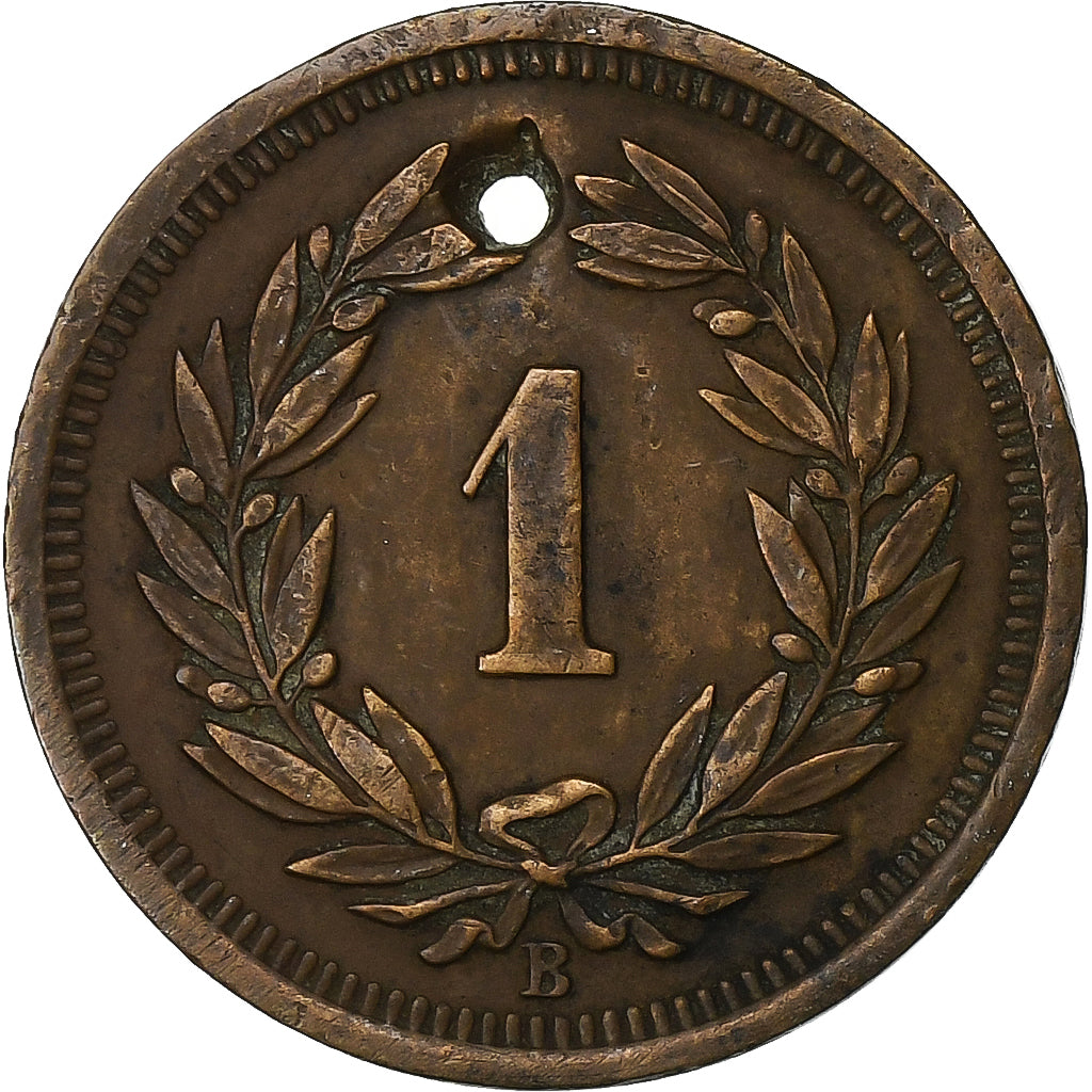 Schweiz, Rappen, 1917, Bern, Bronze, S, KM:3.2