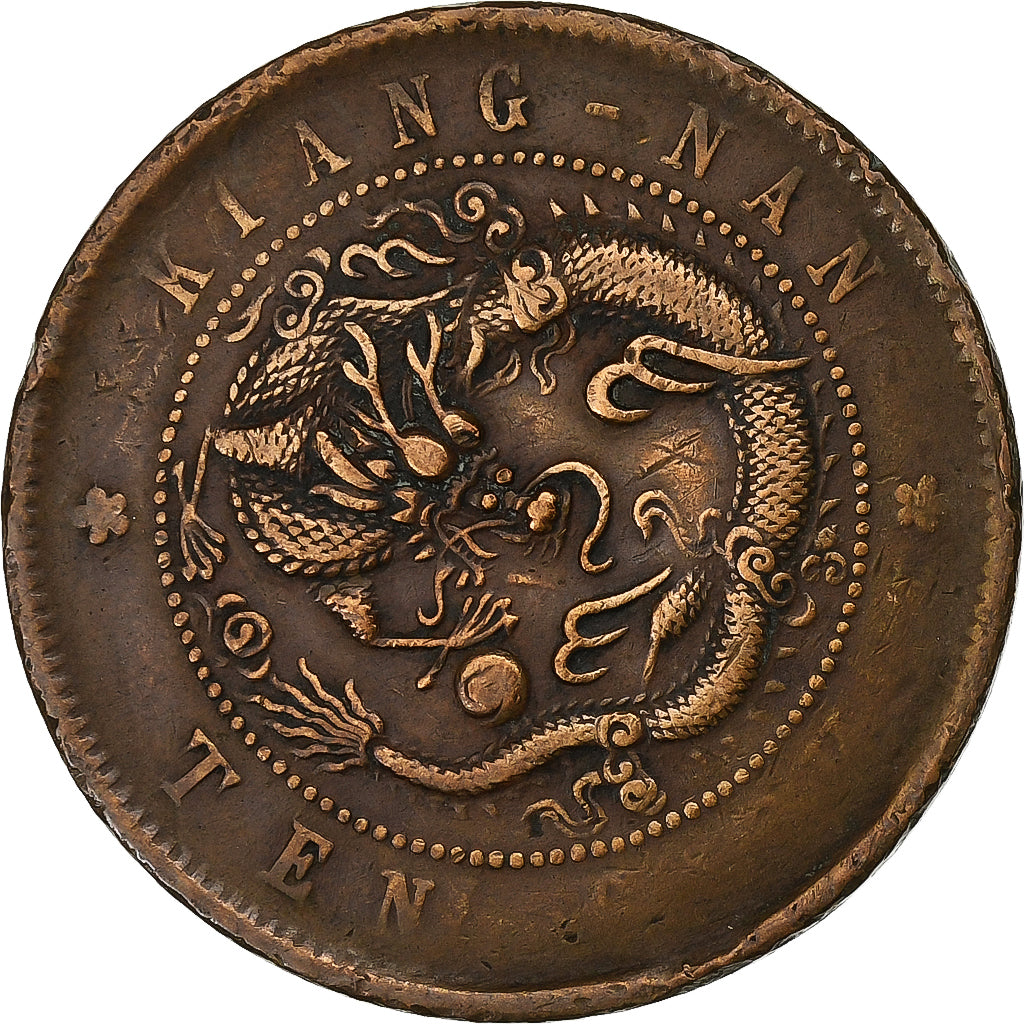 China, KIANGNAN, Kuang-hs, 10 Cash, 1903, Kupfer, S+, KM:135.4