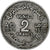 Marruecos, Mohammed V, 2 Francs, 1951, Paris, Aluminio, MBC+, KM:47
