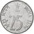 INDIA-REPUBLIC, 25 Paise, 1988, Stainless Steel, VZ+, KM:54