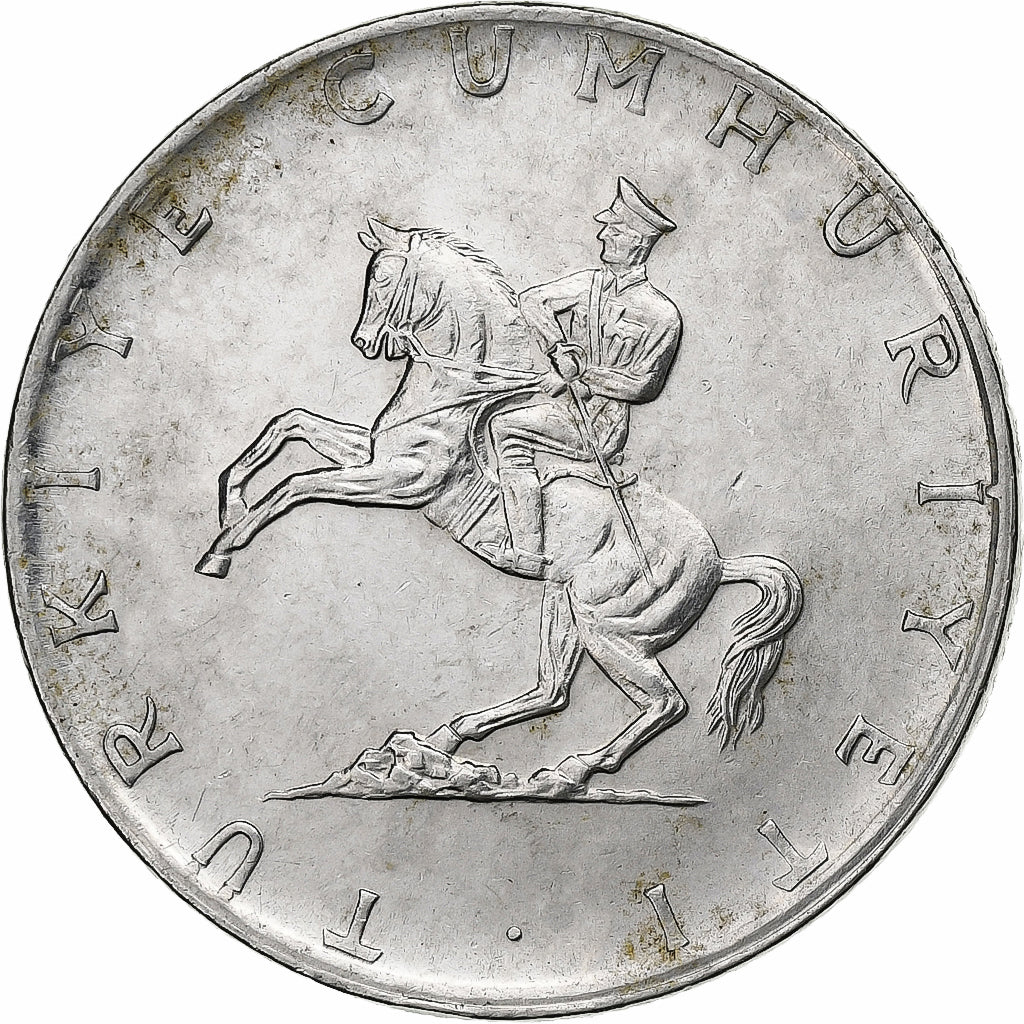 Turkije, 5 Lira, 1977, Stainless Steel, PR+, KM:905