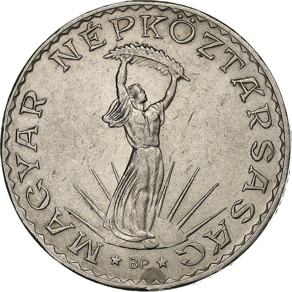 Ungheria, 10 Forint, 1972, Budapest, Nichel, BB+, KM:595