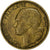 Francia, 20 Francs, Guiraud, 1953, Beaumont - Le Roger, Aluminio - bronce, BC+