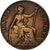 Gran Bretaña, George V, 1/2 Penny, 1913, Bronce, BC+, KM:809