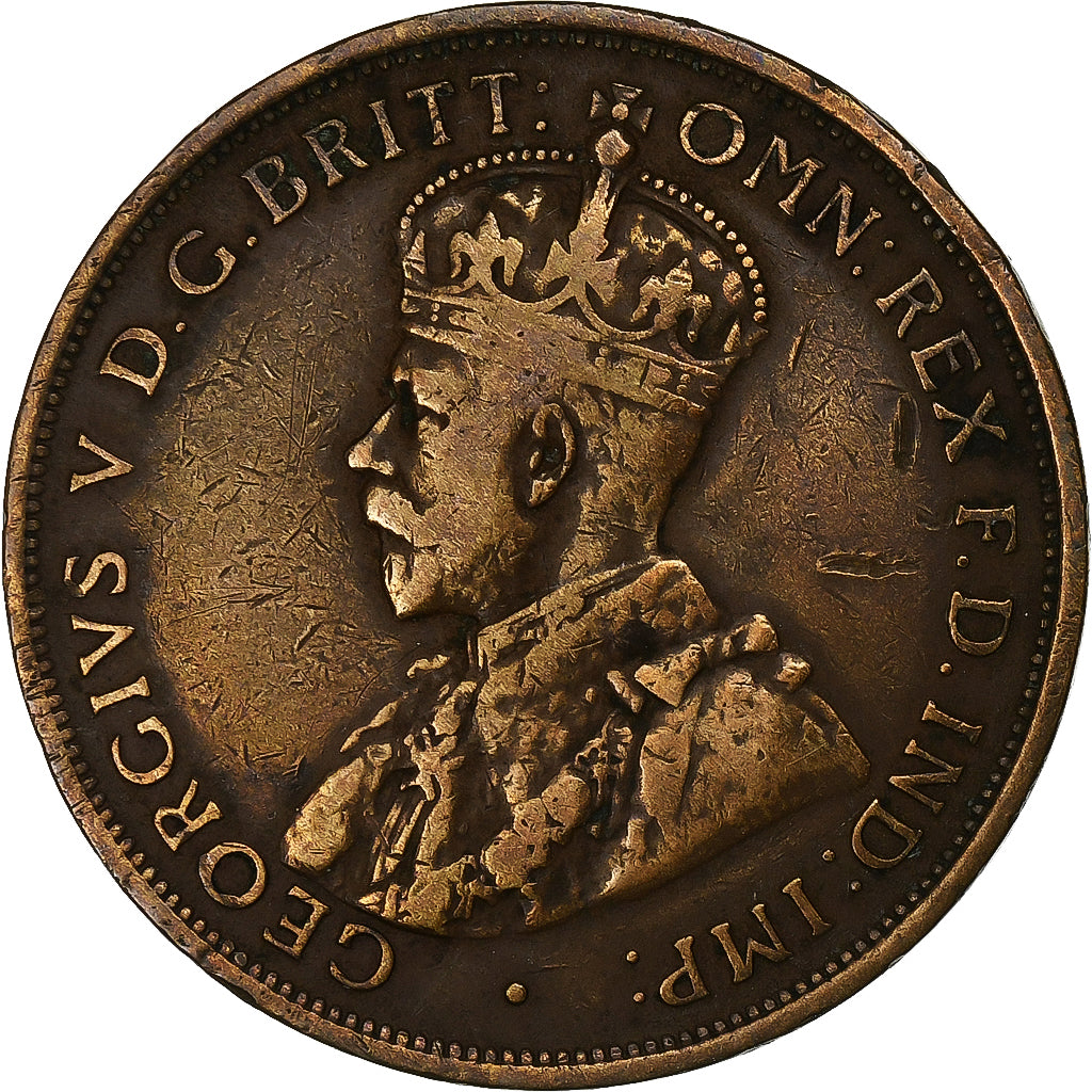 Monnaie, Australie, George V, Penny, 1915, Londres, TTB, Bronze, KM:23