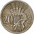Tschechoslowakei, 20 Haleru, 1926, Kupfer-Nickel, S, KM:1