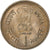 INDIA-REPUBLIC, Rupee, 1989, Bombay, Copper-nickel, AU(55-58), KM:83.1