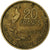 Francia, 20 Francs, Guiraud, 1953, Beaumont - Le Roger, Alluminio-bronzo, BB