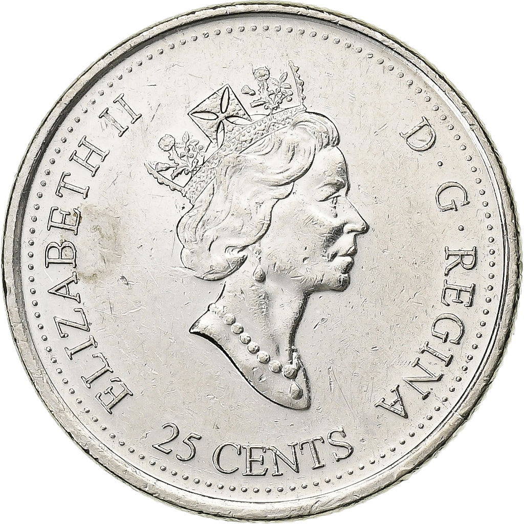 Canada, Elizabeth II, 25 Cents, 2000, Royal Canadian Mint, Srebro, MS(64)