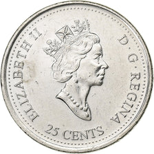 Canada, Elizabeth II, 25 Cents, 2000, Royal Canadian Mint, Silver, MS(64)