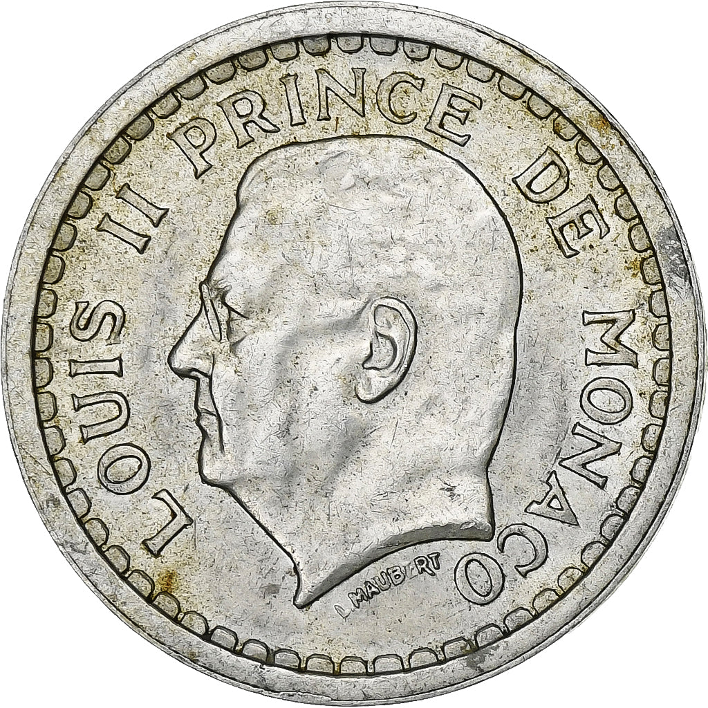 Monaco, Franc, Undated (1943), Aluminium, AU(50-53), Gadoury:MC131