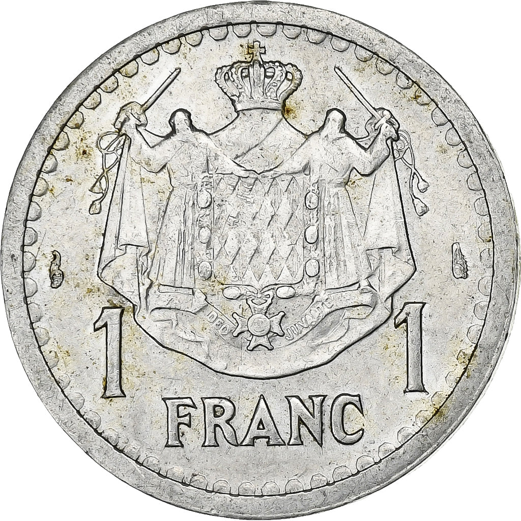 Monaco, Franc, Undated (1943), Aluminium, AU(50-53), Gadoury:MC131