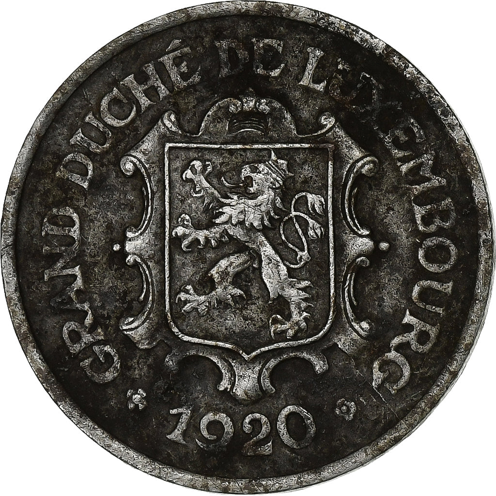 Luxembourg, 25 Centimes, 1920, Copper-nickel, VF(30-35)