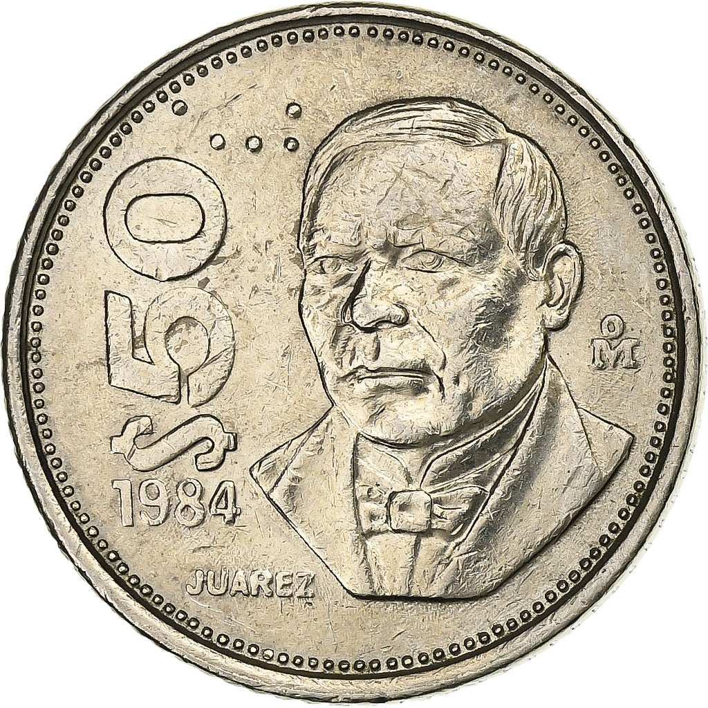 Messico, 50 Pesos, 1984, Mexico City, Rame-nichel, BB, KM:495