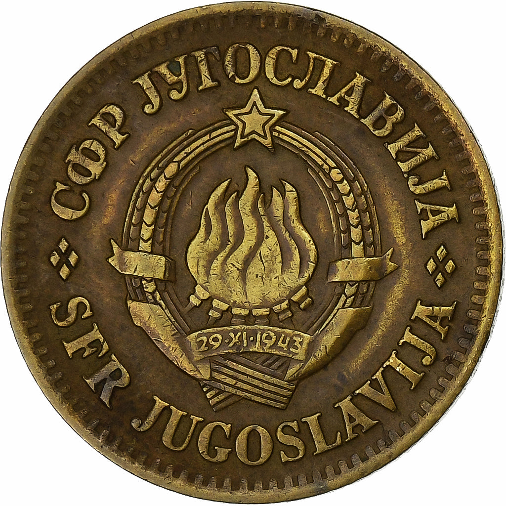 Yugoslavia, 10 Para, 1965, Brass, EF(40-45), KM:44