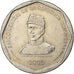 Coin, Dominican Republic, 25 Pesos, 2008, MS(63), Copper-nickel, KM:107