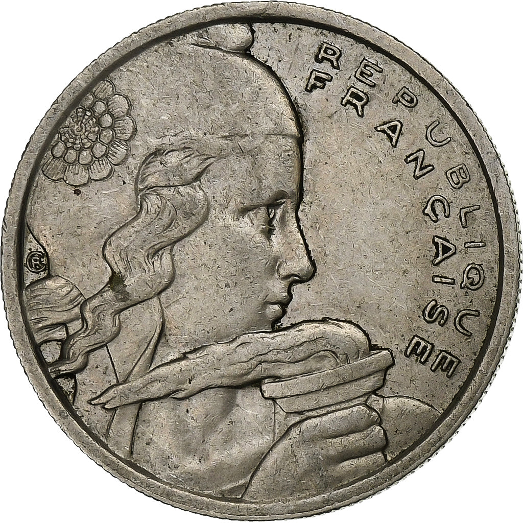 France, 100 Francs, Cochet, 1955, Paris, Copper-nickel, EF(40-45), Gadoury:897