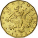 Tsjechische Republiek, 20 Korun, 1993, Brass plated steel, ZF+, KM:5