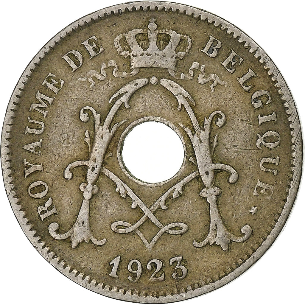 Bélgica, 10 Centimes, 1925, Cobre-níquel, EF(40-45), KM:86