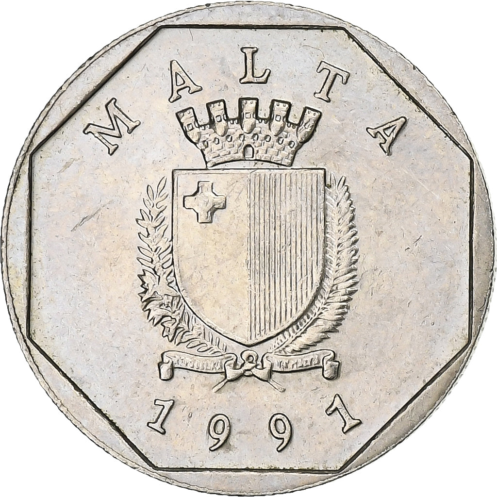 Malta, 5 Cents, 1991, Rame-nichel, SPL, KM:95