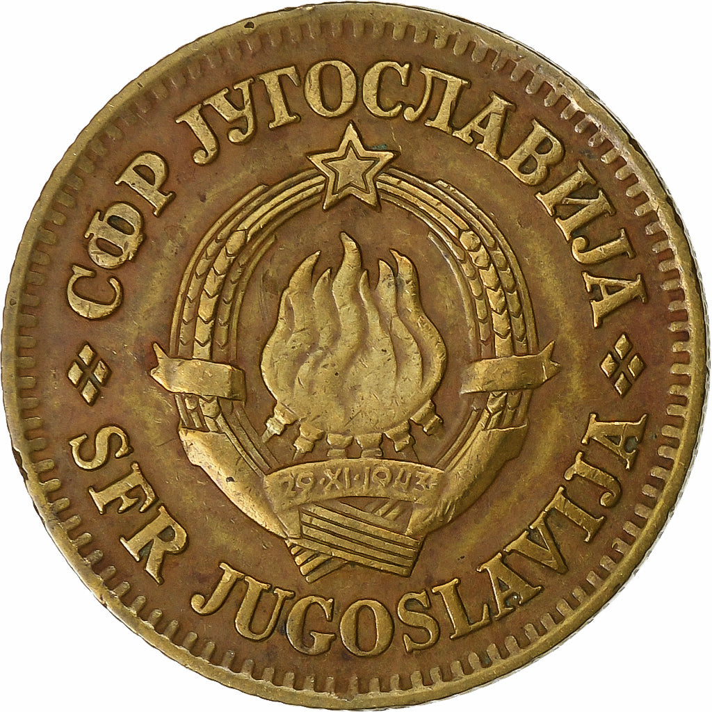 Yugoslavia, 10 Para, 1965, Brass, EF(40-45), KM:44
