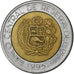 Perú, 5 Nuevos Soles, 1995, Bimetálico, MBC