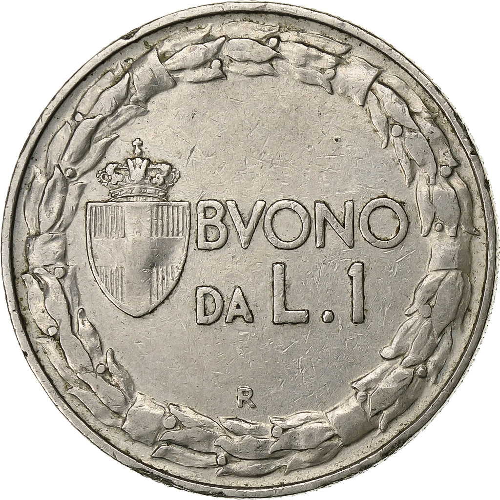 Italien, Vittorio Emanuele III, Lira, 1922, Rome, SS+, Nickel, KM:62