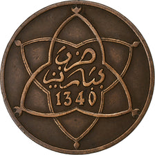 Morocco, 10 Mazunas, 1340, Aluminum-Bronze, EF(40-45)