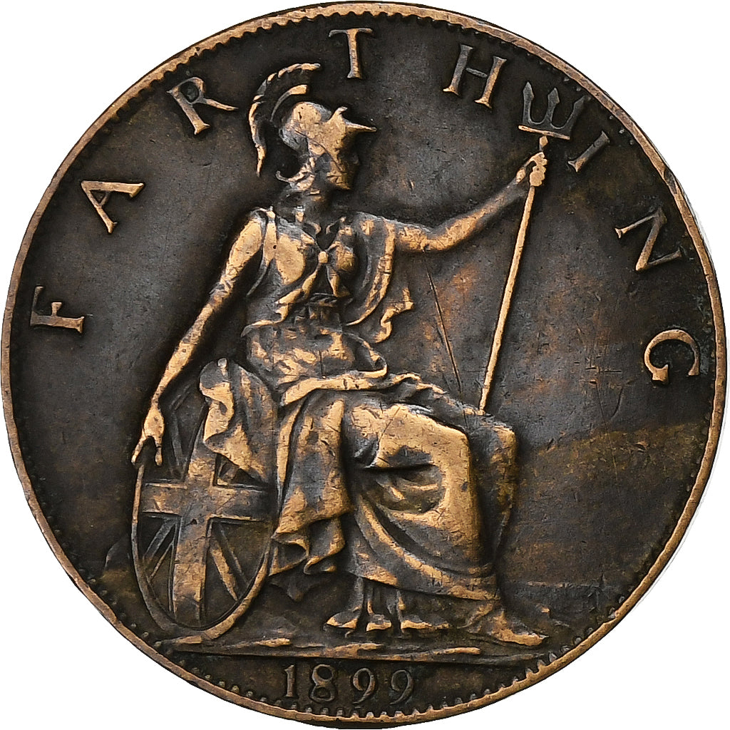 Great Britain, Victoria, Farthing, 1899, Bronze, EF(40-45), KM:788.2
