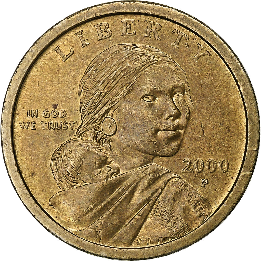 United States, Dollar, Sacagawea Dollar, 2000, Philadelphia