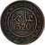 Marruecos, 'Abd al-Aziz, 10 Mazunas, AH 1320/1902, Bronce, BC+, KM:17.2