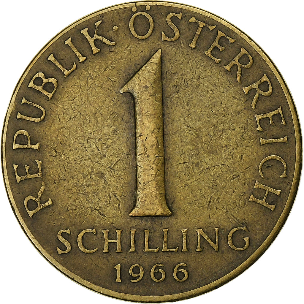 Austria, Schilling, 1966, Aluminum-Bronze, EF(40-45), KM:2886