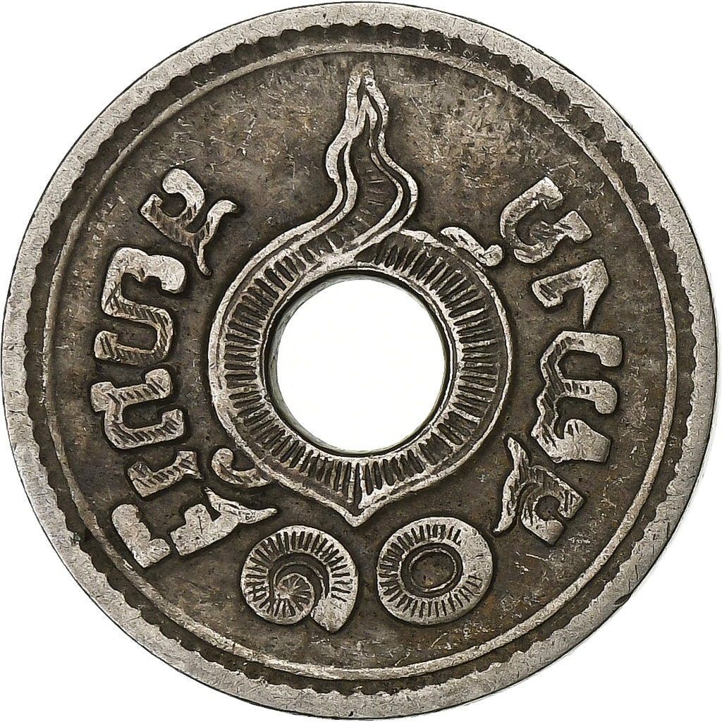 Thailand, Rama VI, 10 Satang, 1921, Nickel, EF(40-45), KM:37