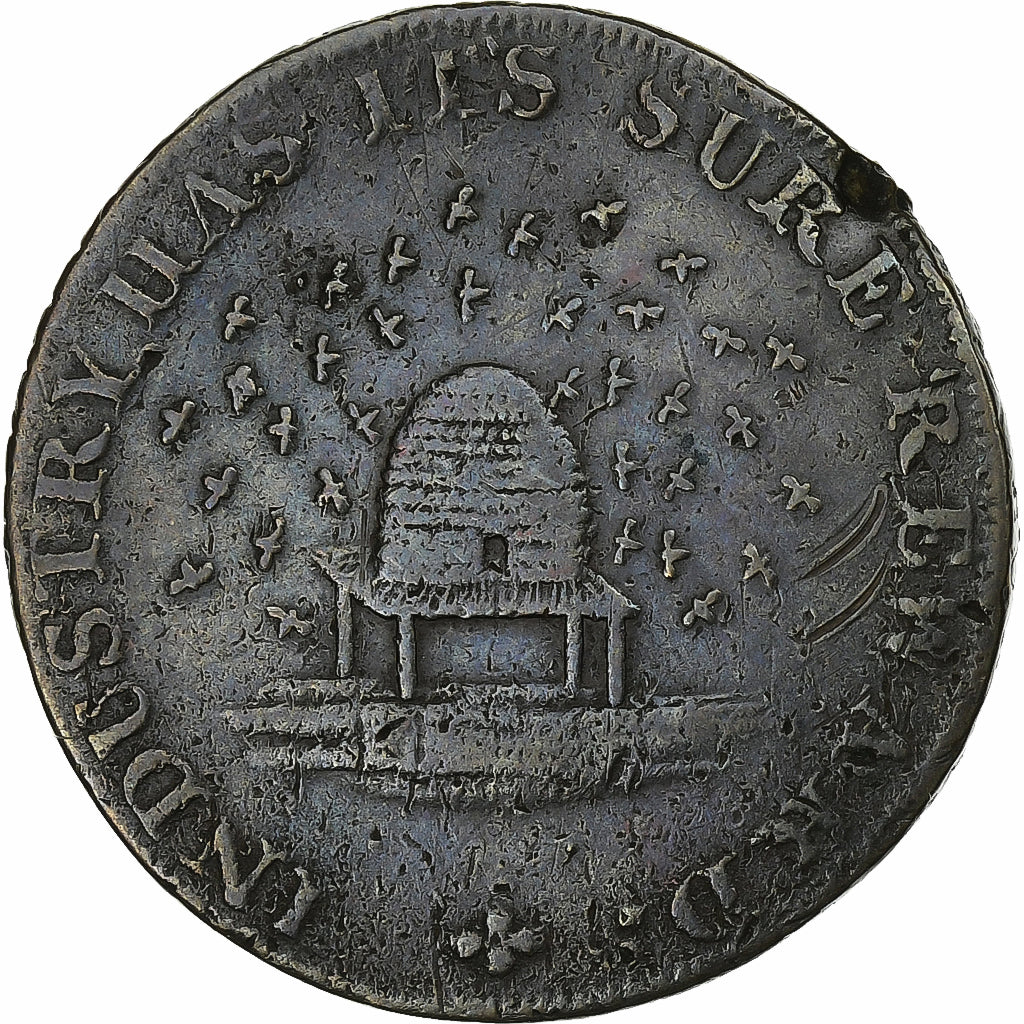 United Kingdom, Halfpenny Token, Cambridgeshire, 1795, Copper, VF(30-35)
