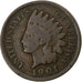 Estados Unidos da América, Cent, Indian Head Cent, 1901, Philadelphia, Bronze