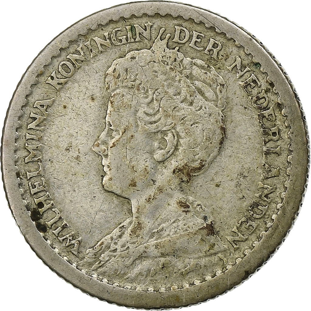 Niederlande, Wilhelmina I, 10 Cents, 1915, Silber, S, KM:145