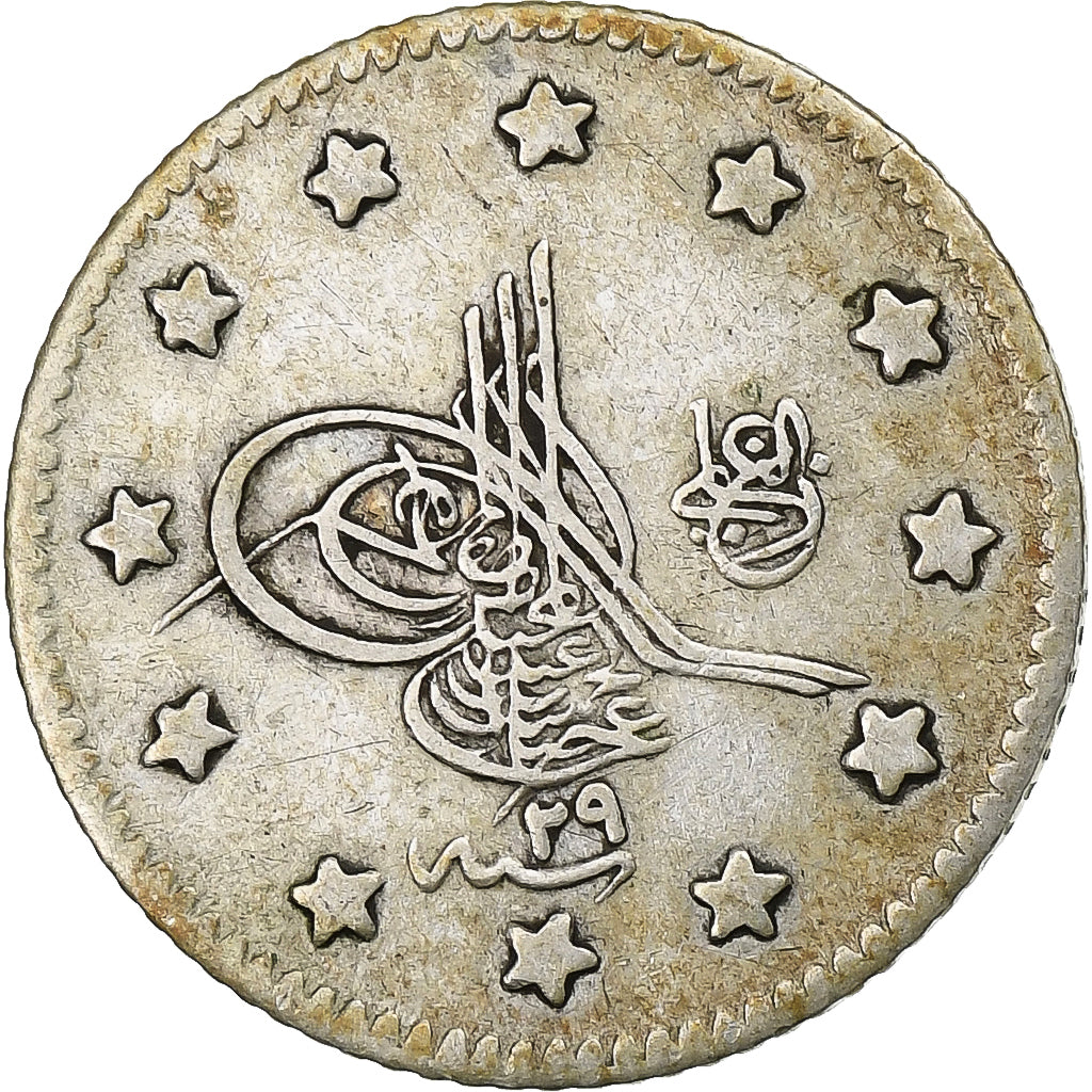 Turchia, Abdul Hamid II, Kurush, 1903 (AH 1293/29), Qustantiniyah, Argento, BB