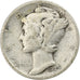 États-Unis, Dime, Mercury Dime, 1942, San Francisco, Argent, TB, KM:140