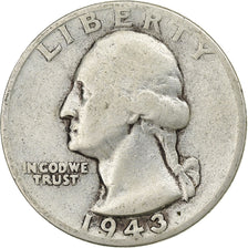 United States, Quarter, Washington Quarter, 1943, Philadelphia, Silver