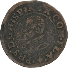 Comté de Flandre, Flandre, Philippe II, Liard, Bruges, Cuivre, TB