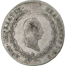 Oostenrijk, Franz II (I), 20 Kreuzer, 1826, Kremnica, Zilver, FR, KM:2144