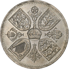 Gran Bretagna, Elizabeth II, Crown, 1953, Rame-nichel, BB, KM:894