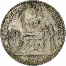 INDOCINA FRANCESE, 20 Cents, 1930, Paris, Argento, BB, KM:17.1
