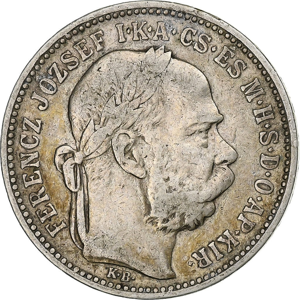 Hungria, Franz Joseph I, Korona, 1894, Kormoczbanya, Prata, VF(30-35), KM:484