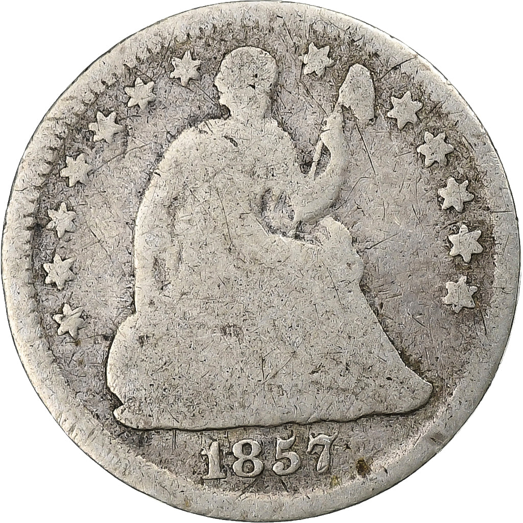 Vereinigte Staaten, Half Dime, Seated Liberty Half Dime, 1857, U.S. Mint