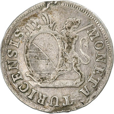 SWISS CANTONS, ZURICH, 5 Schillings, 1784, Silver, VF(30-35), KM:172