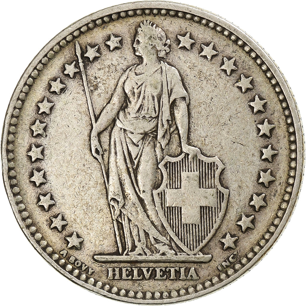 Switzerland, 2 Francs, 1931, Bern, Silver, VF(30-35), KM:21
