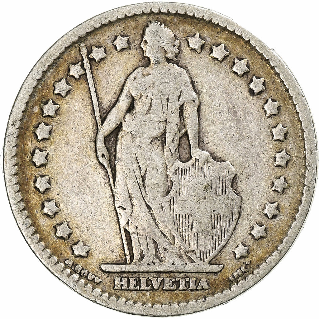 Svizzera, Franc, 1906, Bern, Argento, MB, KM:24