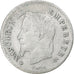 France, Napoleon III, 20 Centimes, Napoléon III, 1866, Strasbourg, Silver