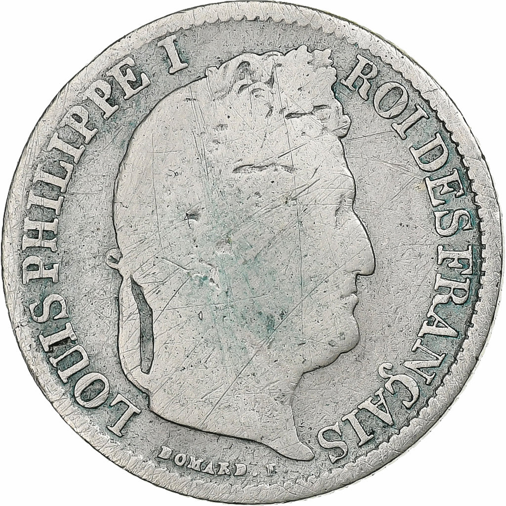 Francja, 1/2 Franc, Louis-Philippe, 1833, Lille, Srebro, F(12-15), Le
